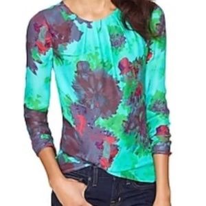 Jcrew Collection Silk floral blouse